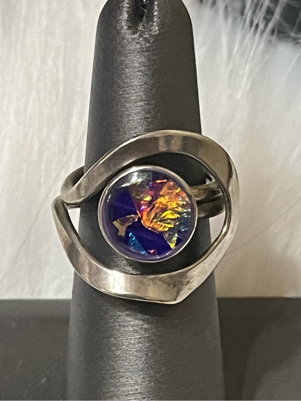 Taxco 925 Dichroic Glass Ring